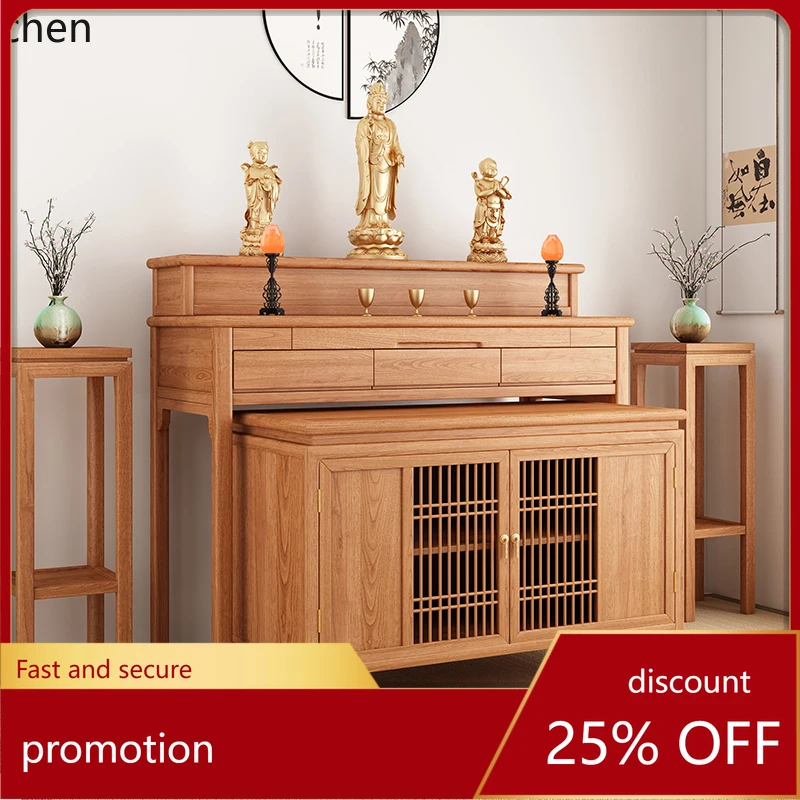 

Стол HT для гостиной из черного ореха, буддийский стол для благовоний в зале, простой