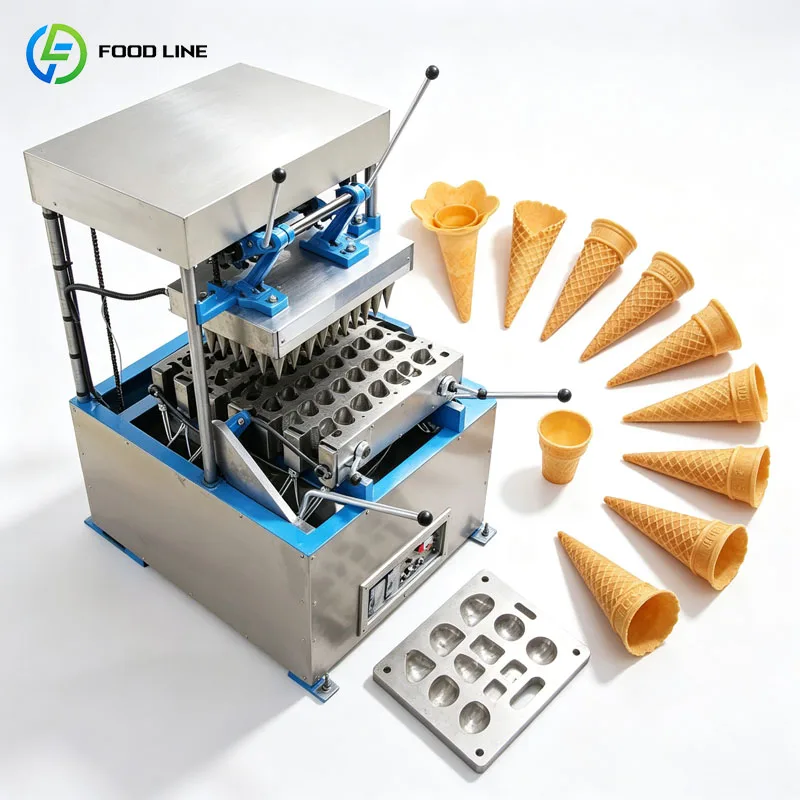 Sugar Cone Machine Automatic Ice Cream Cone Baker Commercial Wafer Cone Production Customized