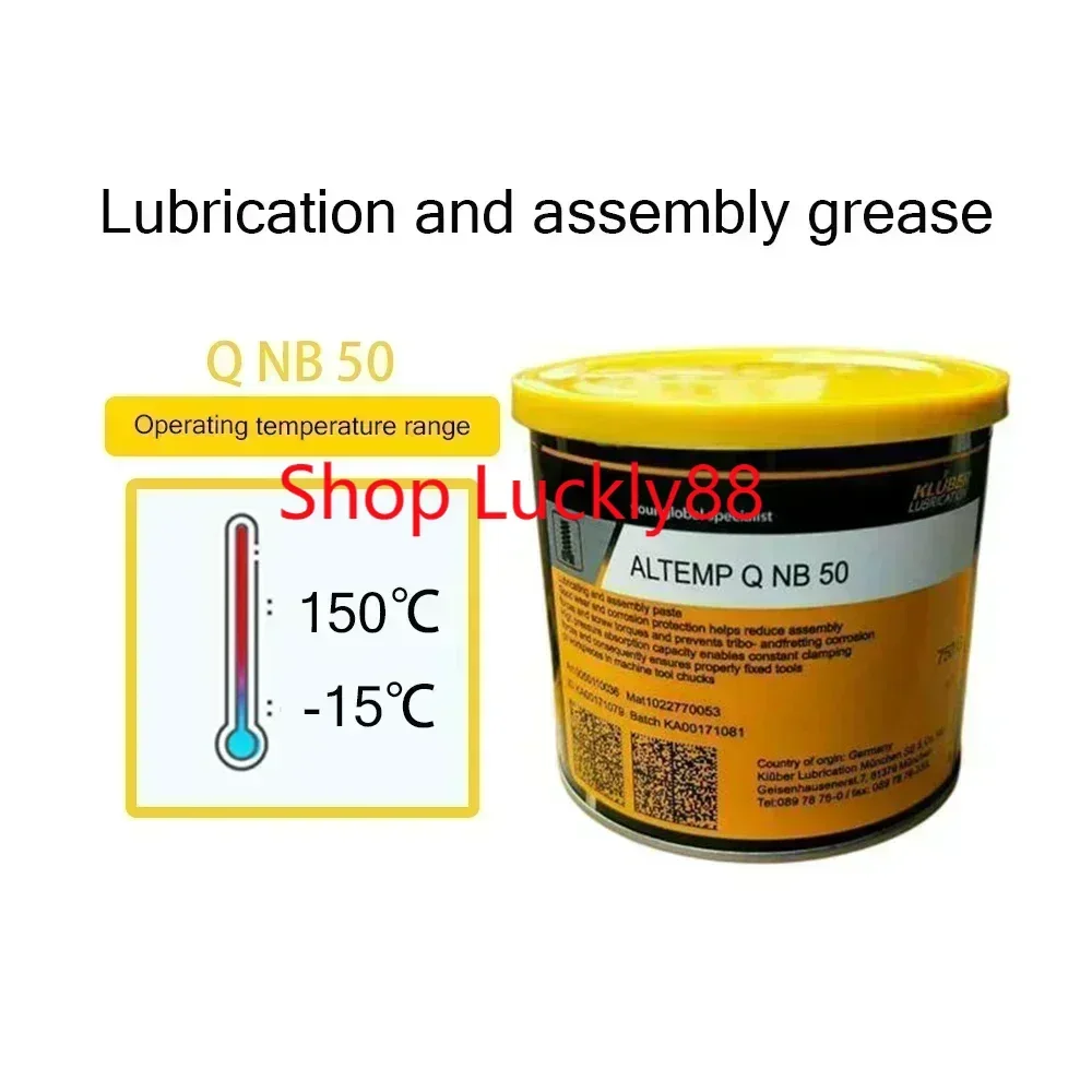 Original Product KLUBER ALTEMP Q NB 50 Paste Containing A Mineral Base Oil, Barium Complex Soap and Inorganic Solid Germany