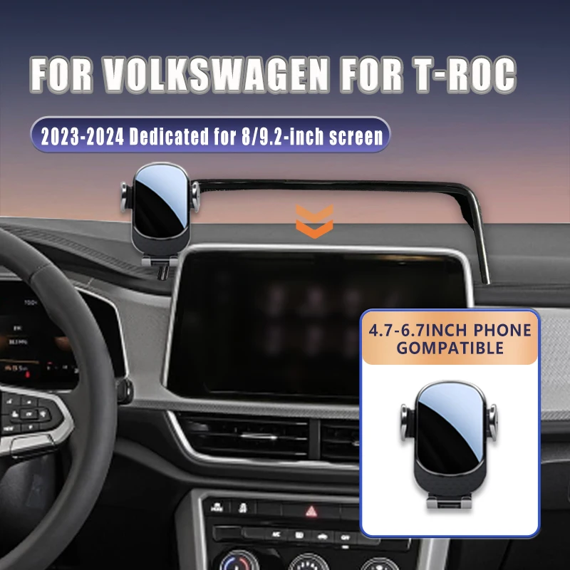 support-de-telephone-de-voiture-pour-volkswagen-vw-t-roc-2023-2024-support-de-navigation-gps-pour-tableau-de-bord-poignee-stable-antiderapant-accessoires-d'interieur-de-voiture