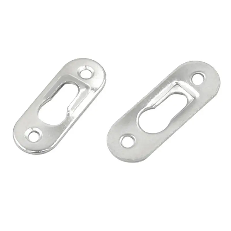 AC62-50Pcs Picture Hangers 42Mm X 16Mm Metal Keyhole Hanger Fasteners For Picture Photo Frame Furnniture Cabinet Kit