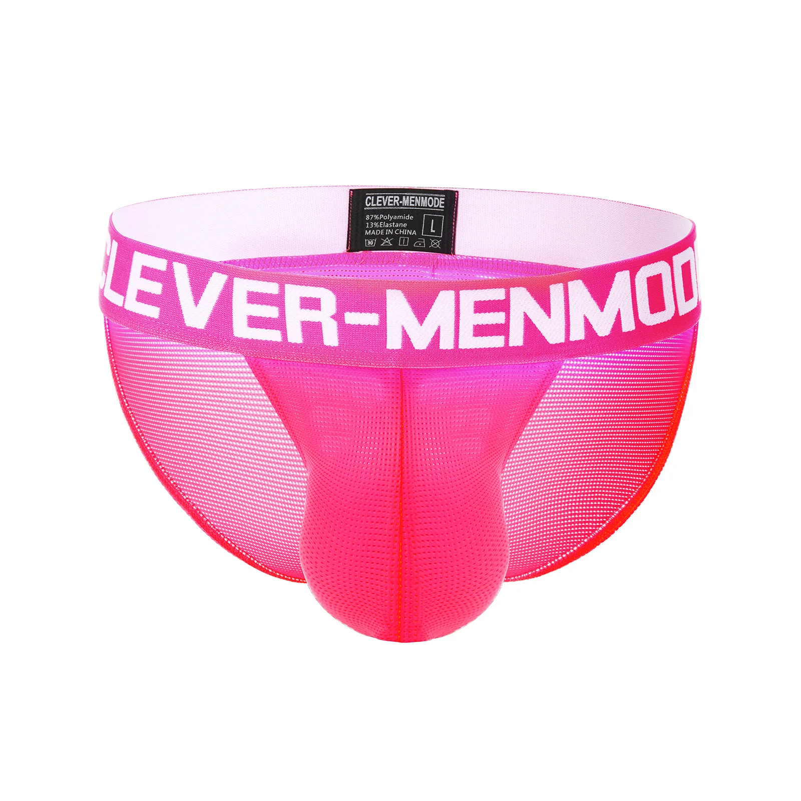 CLEVER-MENMODE Men Breathable Shorts Underpants Fluorescent Quick-drying Pouch Panties Sports Comfortable Underwear