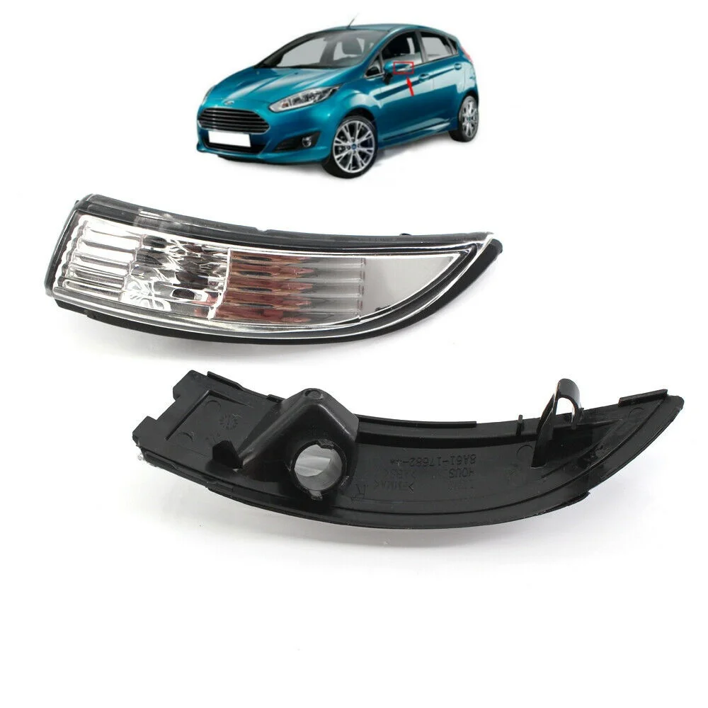1pcs 8A6113B382AF For Ford Fiesta 08-14 Left Side Passenger Side Mirror Side Light Rear-View Mirror Turn Light Mirror Lights