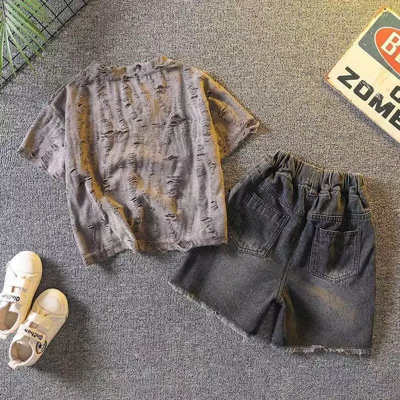 Summer Children Set Kids Clothes Boy Suit Boy Sports Suit 2 PCS Clothing Children Clothing Boys 2 3 4 5 6 7 Year 2025New