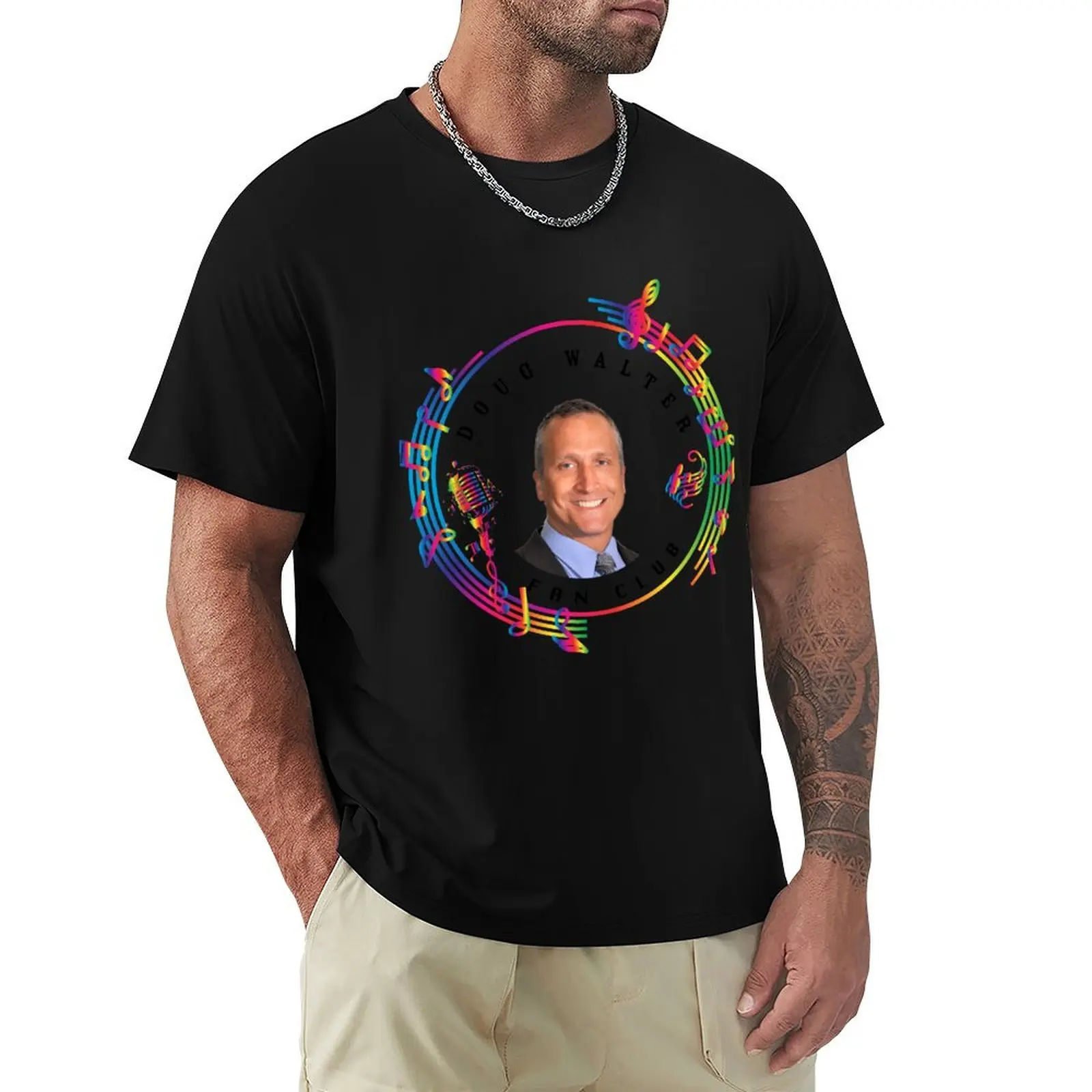 

Doug Walter Fan Club T-Shirt basketball graphic tees summer top t shirts for men cotton