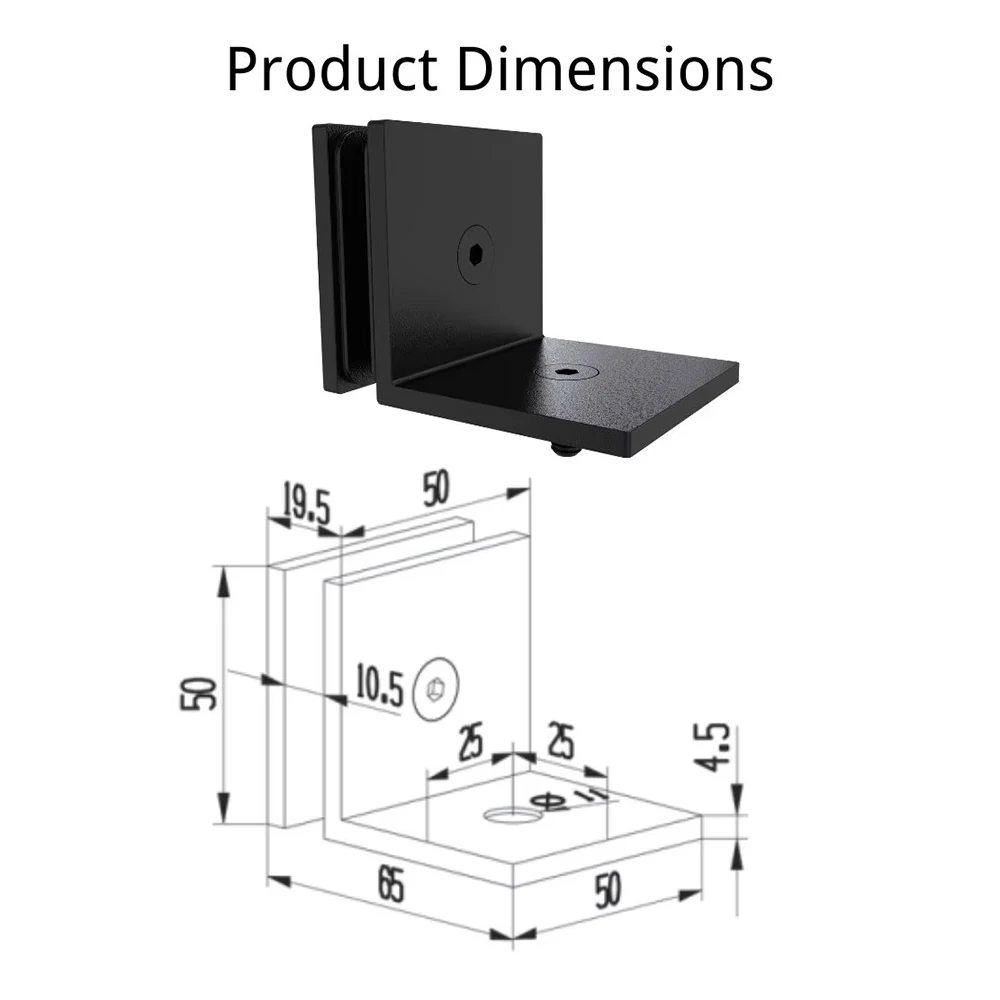 Custom 316 Stainless Steel Staircase L-Shaped Glass Clamp Handrail Connector Fishmouth-Style Fixed Clamp Partition Board Fixing