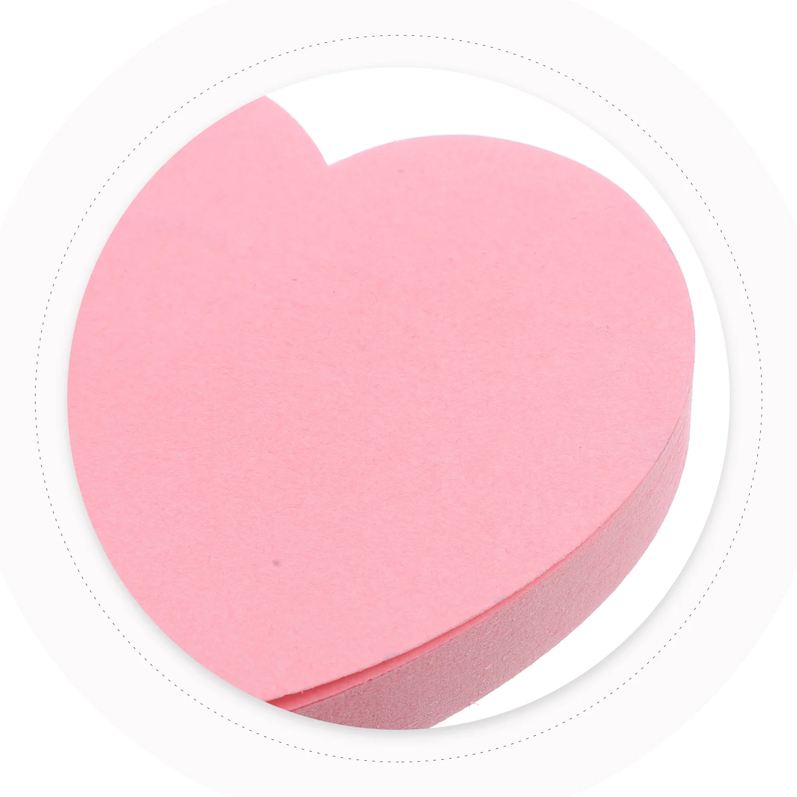 4 Books Portable Pink Love Sticky Notes Student Scrapbook Stickers Heart Shaped Notepads Paper Supply