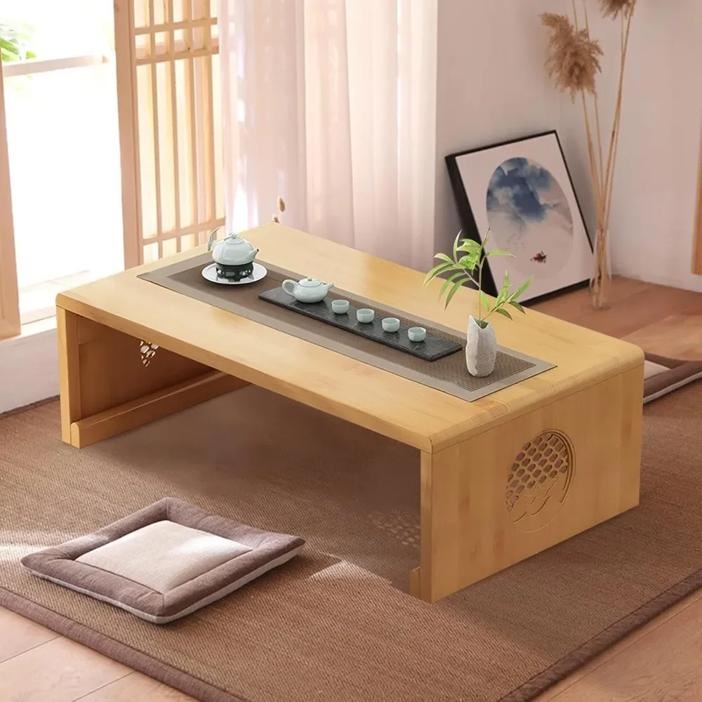 Folding Coffee Table Foldable Japanese Floor Table Low Table for Living Room,Dining Room