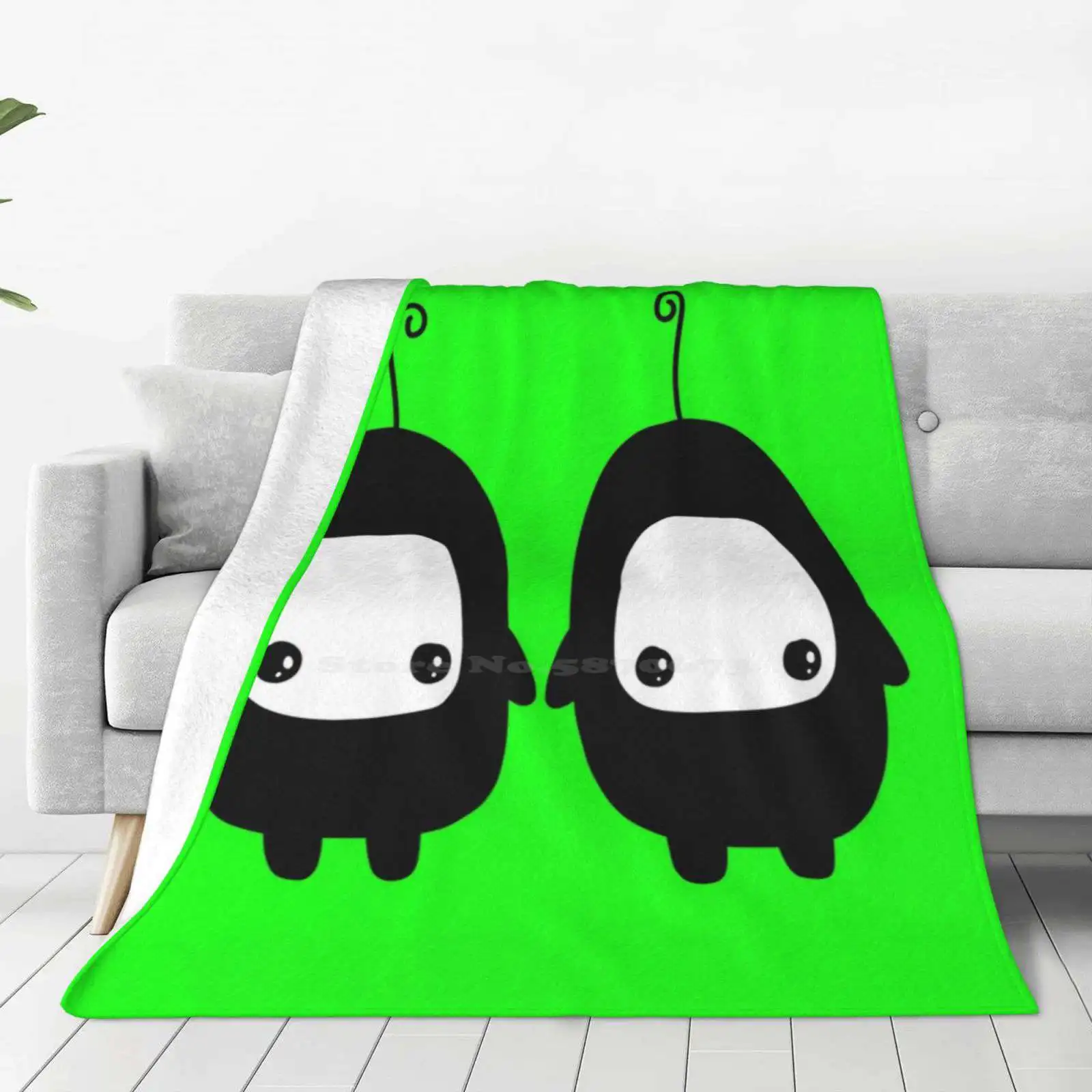 Ilomilo Black And White Creative Design Comfortable Warm Flannel Blanket Stream Ilomilo Indie Music Video Game Characters