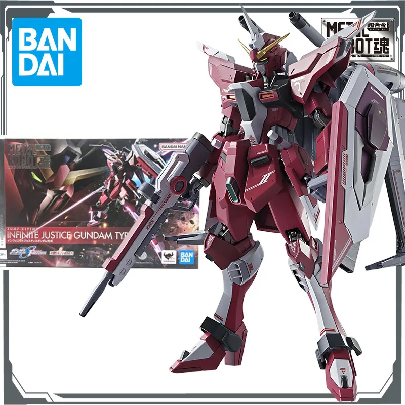 

Bandai Original Mobile Gundam METAL ROBOT ZGMF - X19A INFINITE JUSTICE GUNDAM TYPE Anime Action Figures Toys for Boys Gift Model