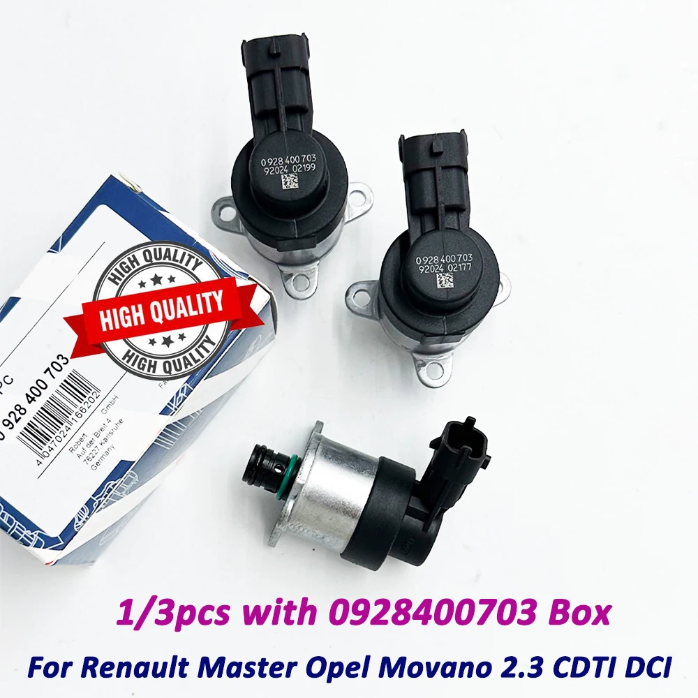 In Stock 1/3pcs with 0928400703 Box Fuel Pump Pressure Regulator Valve 0928400769 For Renault Master Opel Movano 2.3 CDTI DCI