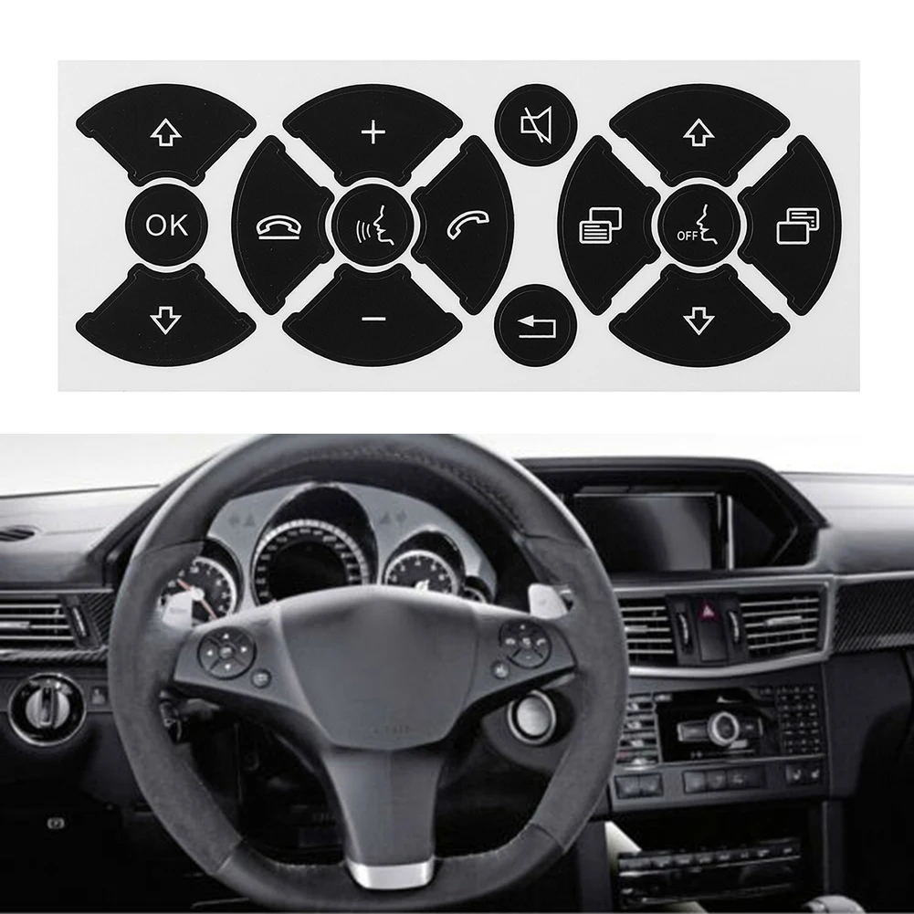 Practical To Use Auto Accessories Front Switch Button Sticker Direct Replacement Fix Scratched Interior Trim Repair Stickers
