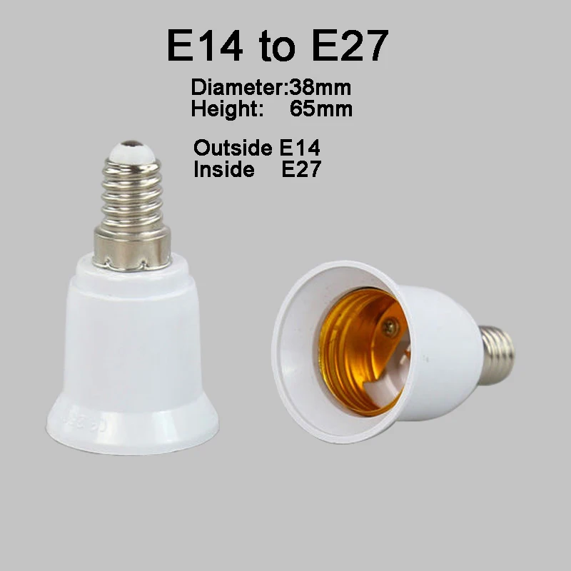 E12 E14 E17 E27 E40 B22 GU5.3 MR16 GU10 G4 G9 G24 Base Socket Conversion Adaptor For Light Lamp Bulb