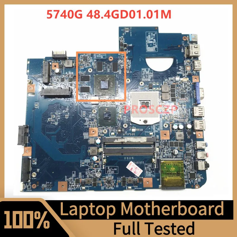 

48.4GD01.01M Mainboard For Acer Aspire 5740 5740G Laptop Motherboard 09285-1M HM55 DDR3 HD5650 100% Full Tested Working Well