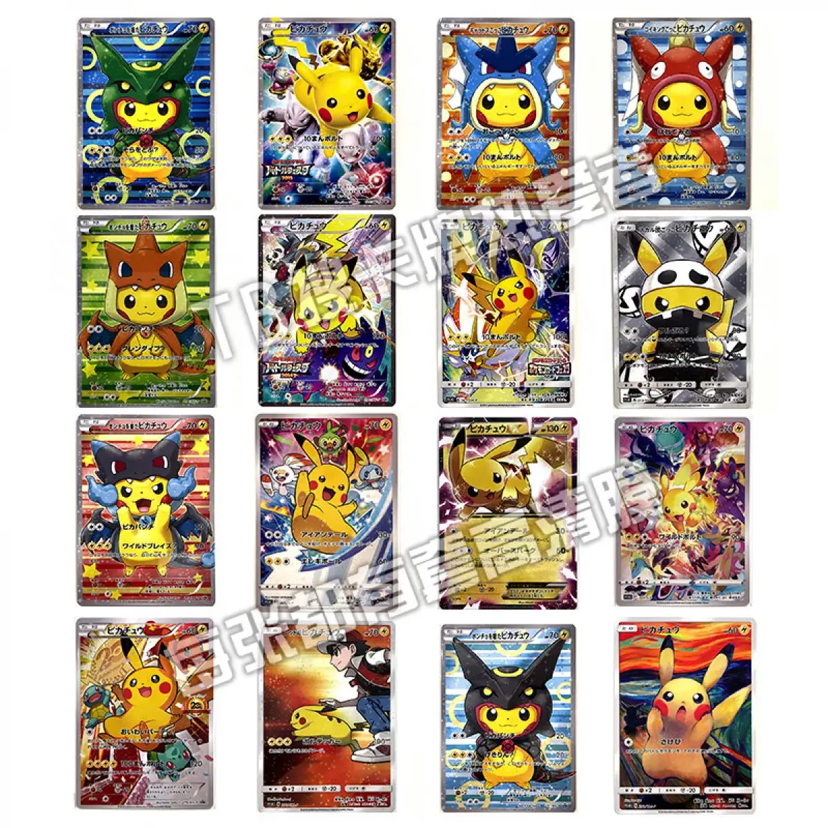 Kartu Koleksi permainan Pokemon Ptcg Diy, mainan kartu Laser Flash Mario Bros Jepang Pikachu Star 25 buah/set