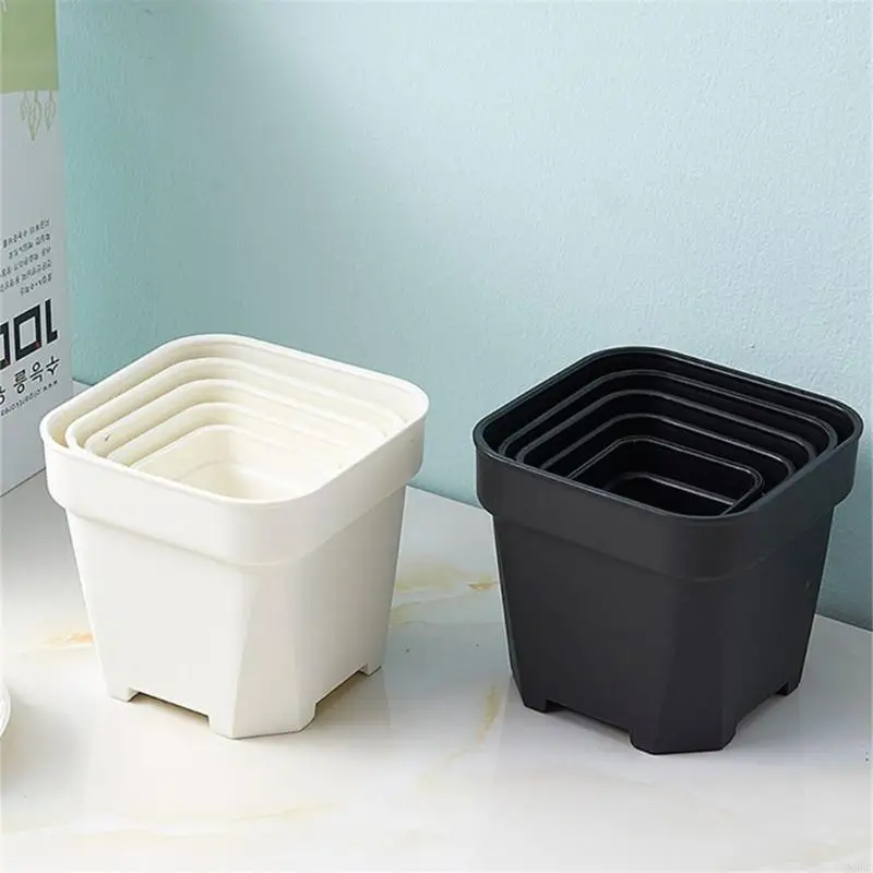 10Pcs Lightweight Flower Pots Containers For Small Cactuses And Indoor Plan X3UC