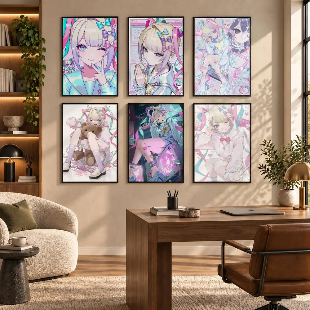 Needy Streamer Overload Retro Game Poster Home Living Bed Room Bar Hallway Sticky Wall Art Printing Waterproof Aesthetic Decor