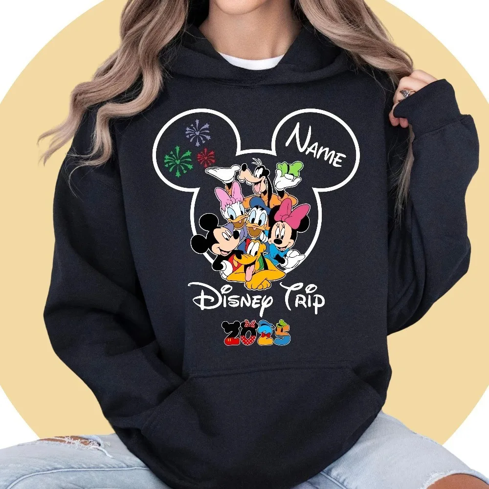 De Disney Mickey-themed bedrukte hoodie uit 2025 is een stijlvol en warm sweatshirt voor koppels voor herfst en winter