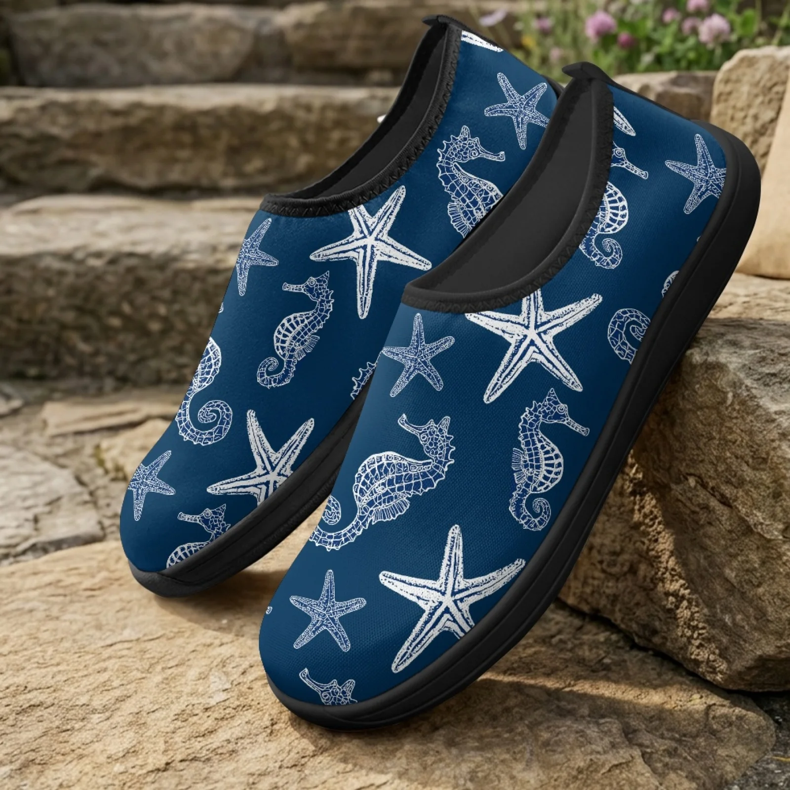 XIXIRIMIDO Women's Slip-on Wide-toed Shoe Nurse Shoes Men's Sneakers Casual Shoes Zapatillas de Mujer Tenis Feminino Starfish