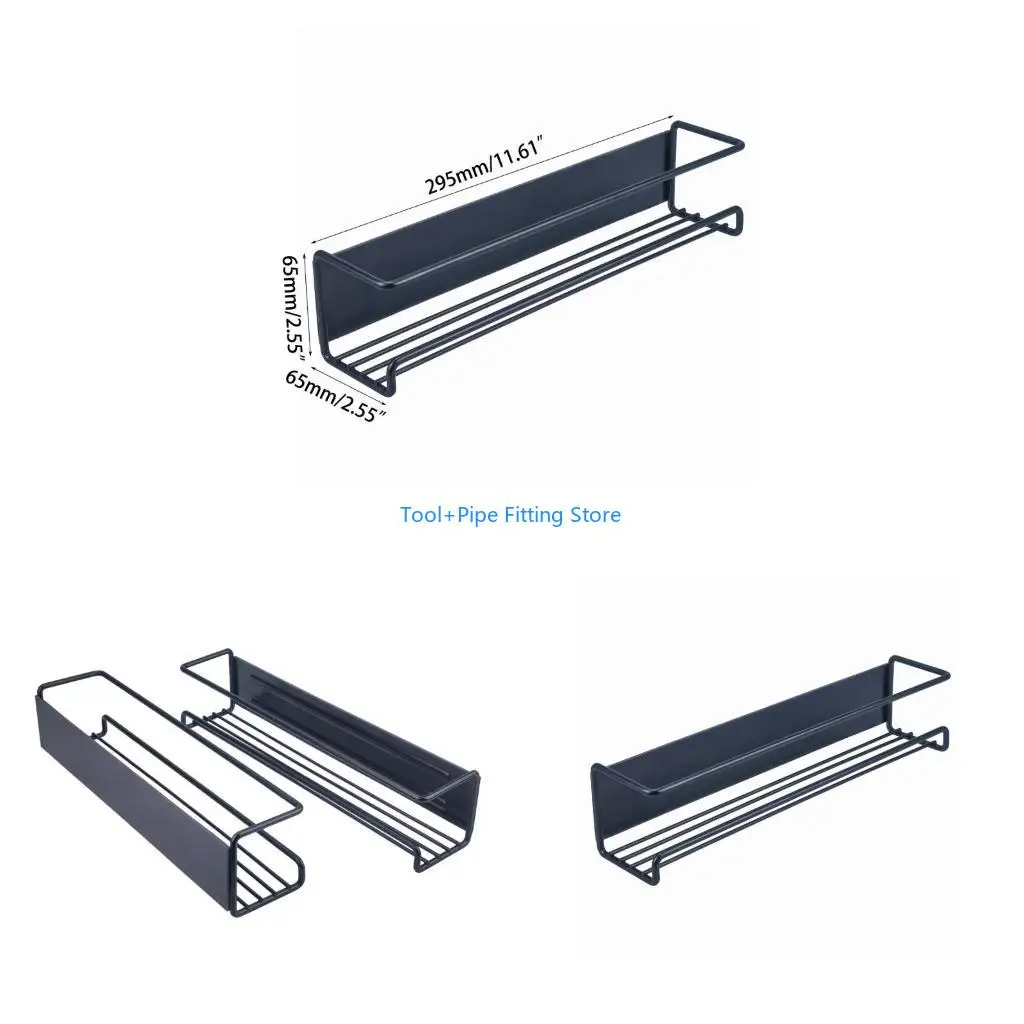 F92B Suction Storage Shelf Hanging Holder Collection Household Supplies for Bedroom Dormitory Window Wall Collection