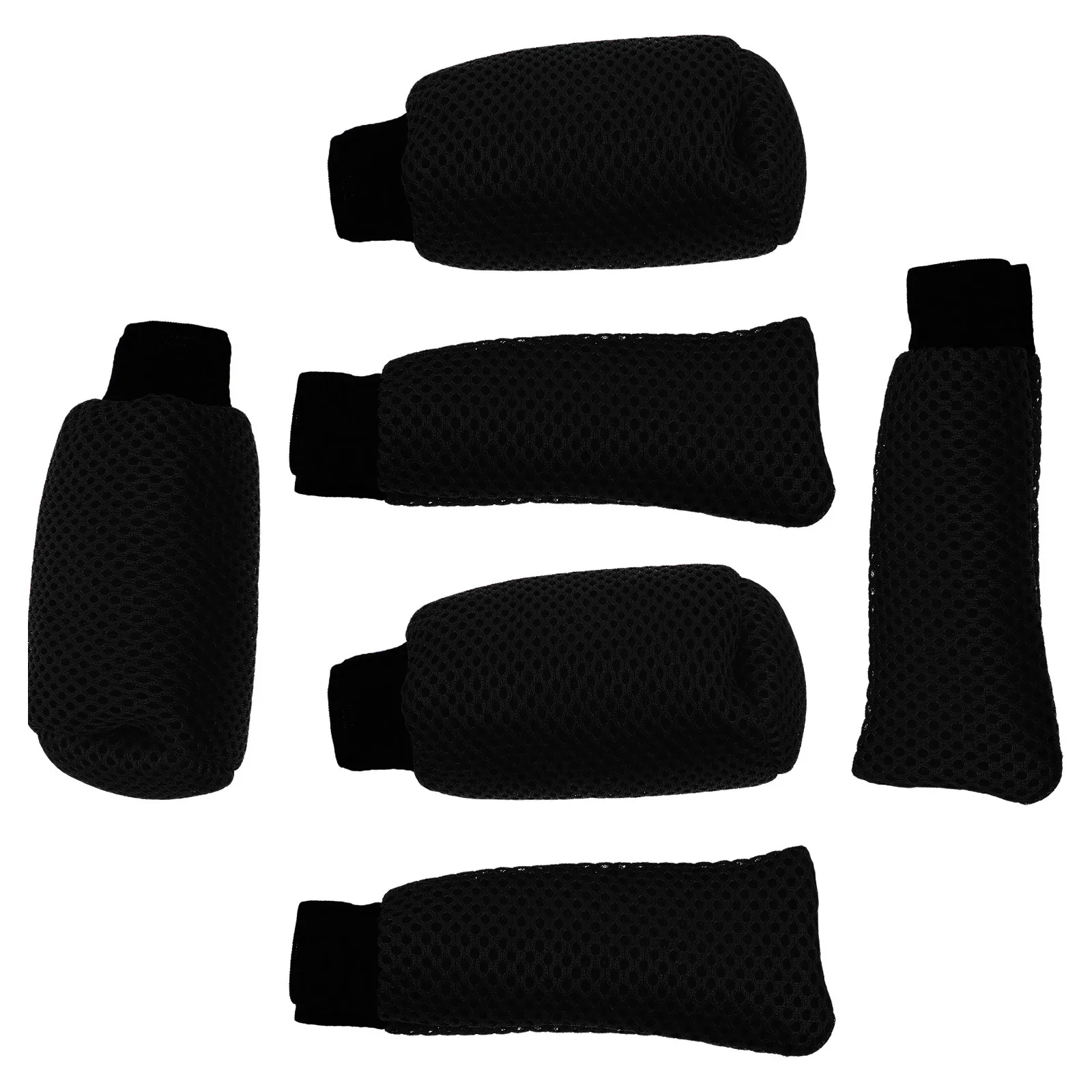 

3 set Car Gear Shift Cover Universal Fit Mesh Fabric Anti-Slip For Handbrake Transmission Vehicles Interior Accessory Shifter