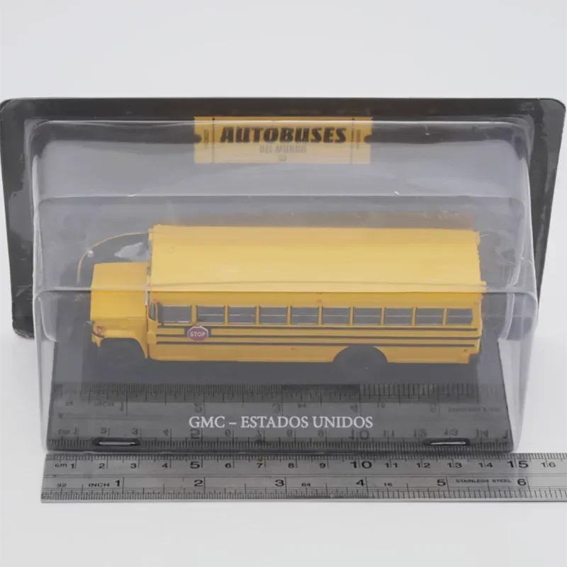 دييكاست IXO 1:72 مقياس جي إم سي حافلة عامة حافلة مدرسية أمريكية سبيكة يموت يلقي نموذج سيارة تحصيل لعبة معدنية سيارة هدية