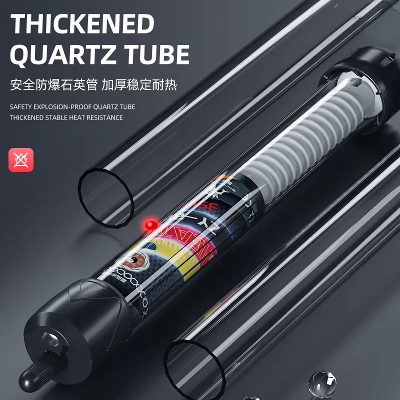 110v-220v Adjustable Temperature Thermostat Heater Rod 25W/ 50W/ 100W/ 200W/ 300W Submersible Aquarium Fish Tank Water Heat