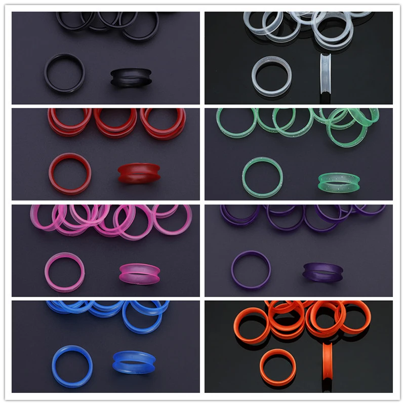 192pcs Plastic Rings for Hair Scissors 1.9/2.2/2.5cm Hair Scissors Finger Rings Inserts Haircutting Styling Scissor Accessories