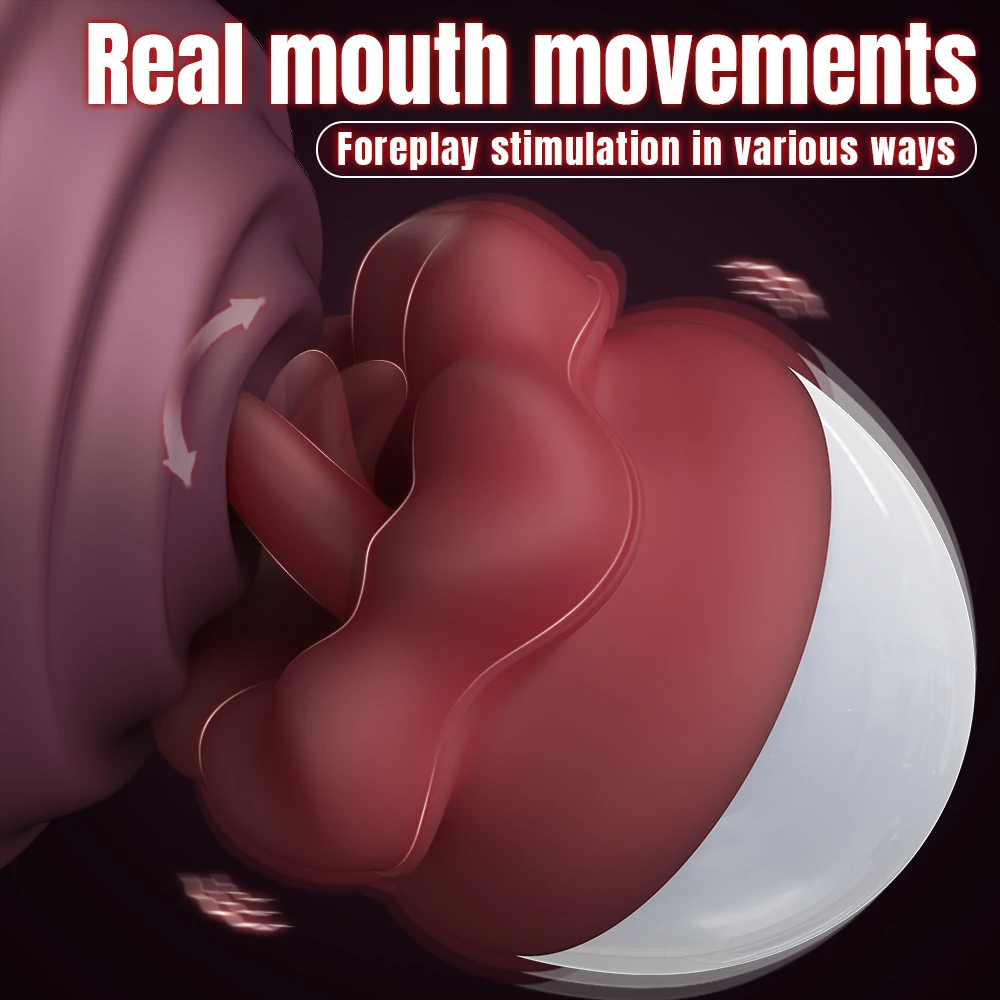 هزاز لعق قوي للنساء محفز البظر أنثى الحلمة عن طريق الفم تهتز ألعاب الجنس الوردي للسلع الكبار