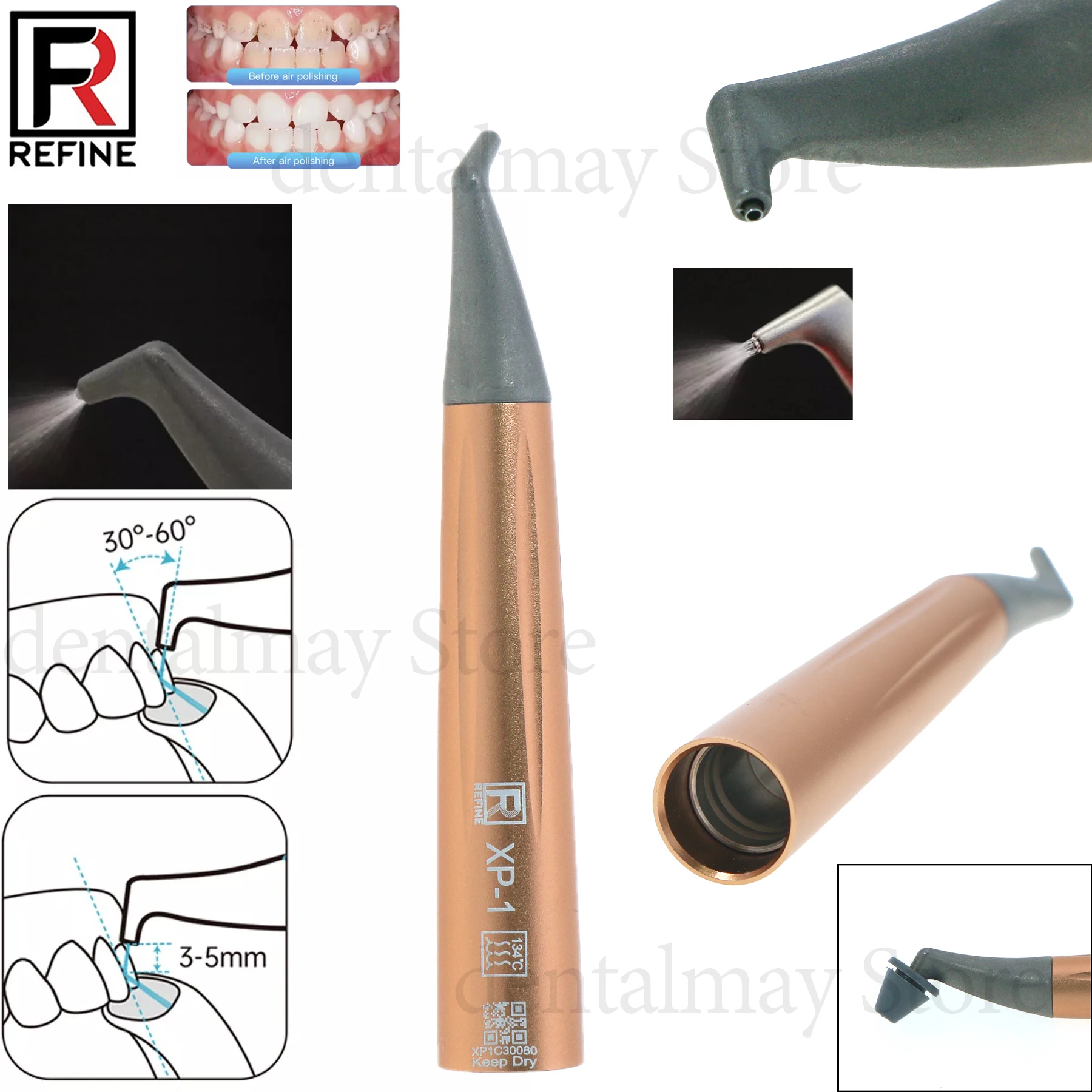 Refine Dental AIR FLOW Prophy Handpiece XP-1 for EMS AIR-FLOW ONE MASTER PIEZON Air Polisher