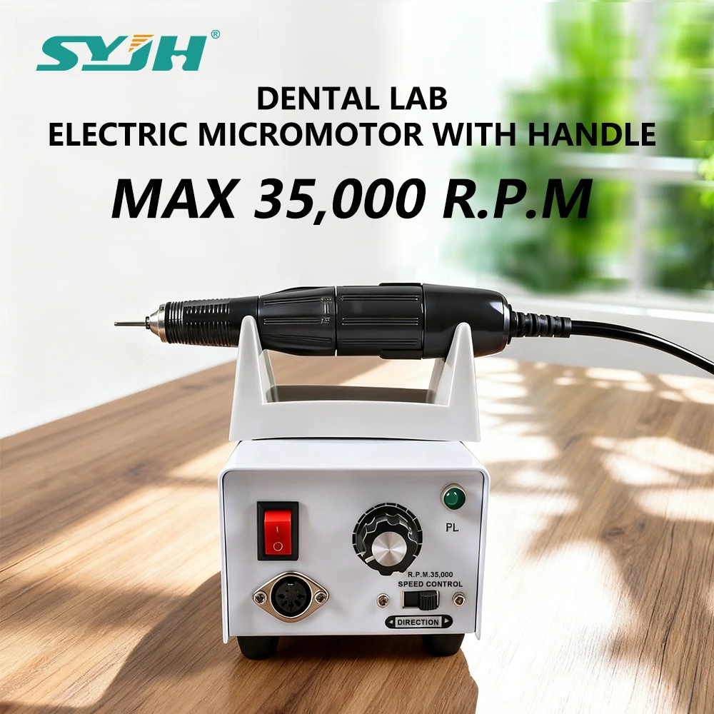 

SYJH Dental Lab Polishing Machine 35000RPM Micromotor Teeth Electric Icromotor Polish Motor Equipment Dental Handle Tools