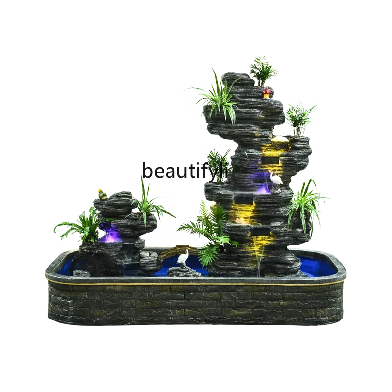 

Large rockery fountain outdoor courtyard garden indoor living room balcony water feature decoration floor ornament