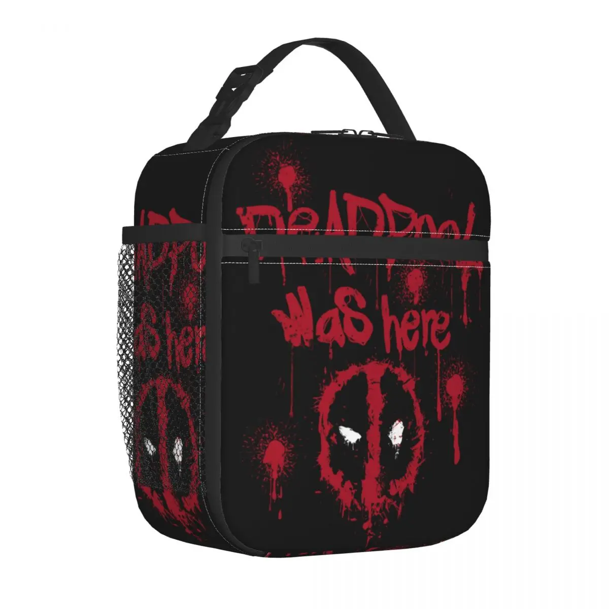 Deadpool Insulated Lunch Bags Thermal Lunch Container High Capacity Lunch Box Tote Girl Boy School Travel