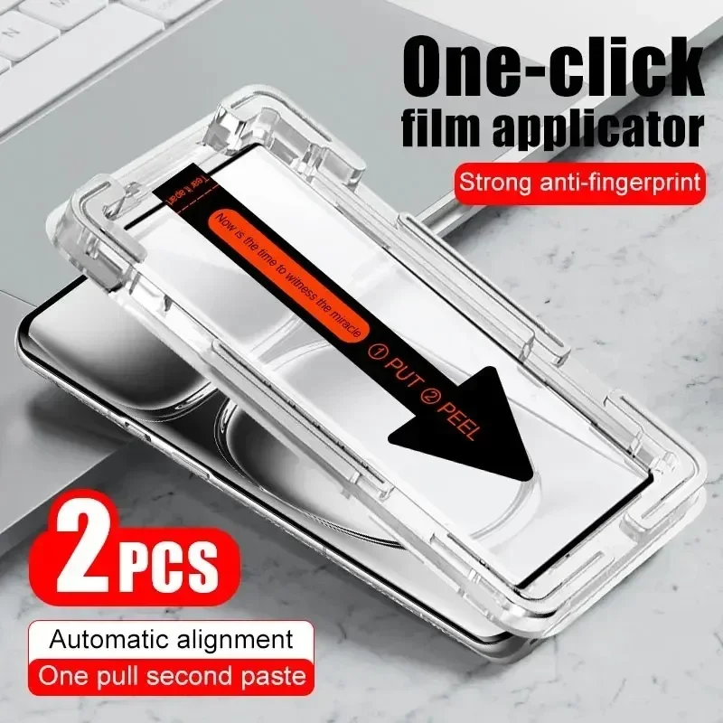 2Pcs Smartphone Screen Protector For Oppo Reno 12 11 10 Pro Full Cover Protective Film Find X8 Pro X7 X6 X5 X3 X2 Tempered Glass