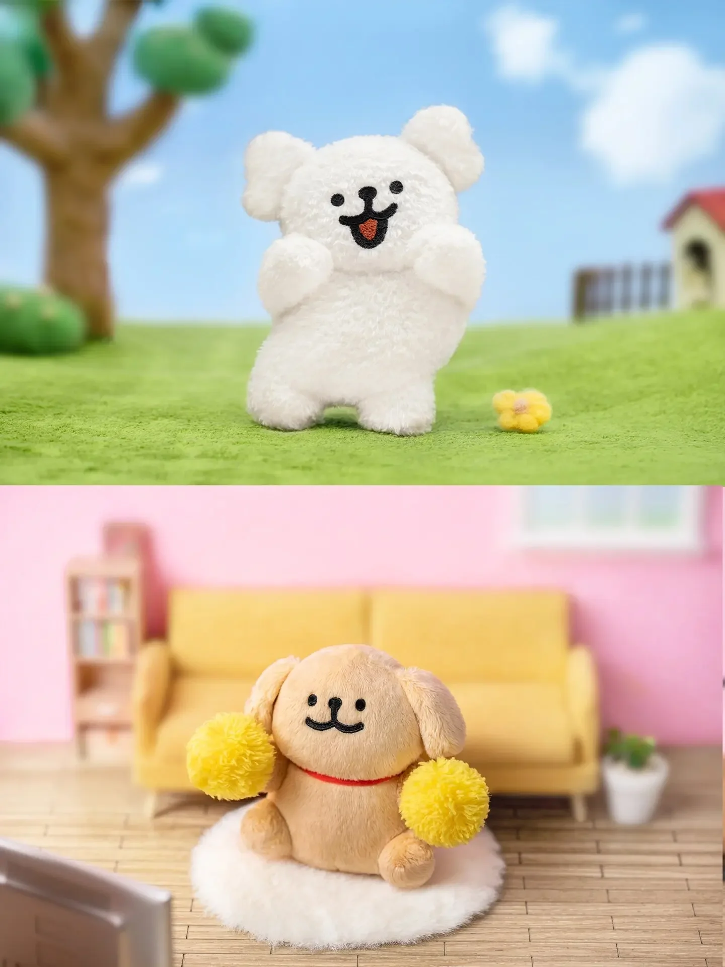 Original 12cm Line Puppy Diary Series Plush Box Cute Kawaii Puppy Anime Figures Model Collection Festival Gifts Girls