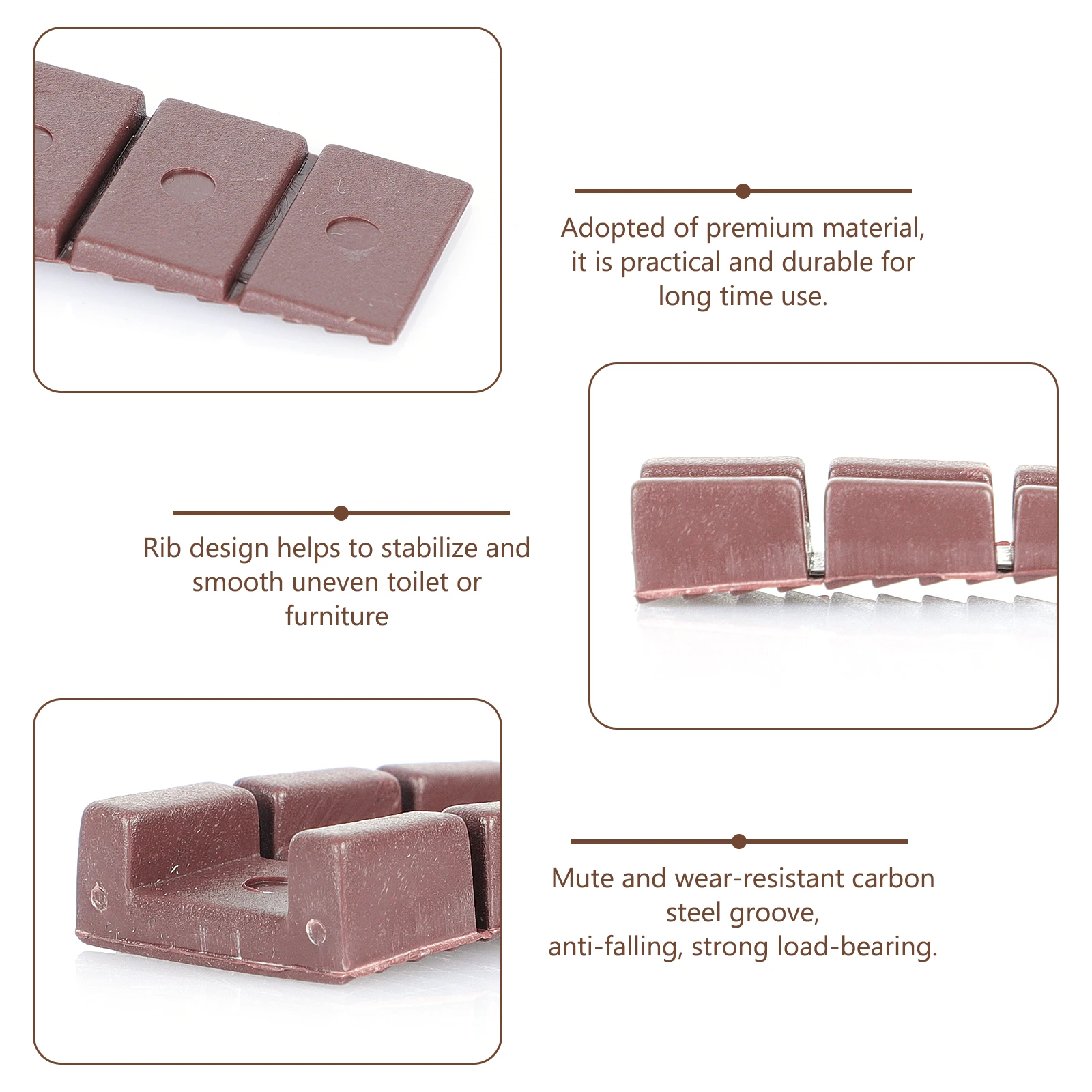 

30 Pcs Furniture Leveling Shims Abs Material DIY Levelers Table Spacers Construction Shim Adjustable