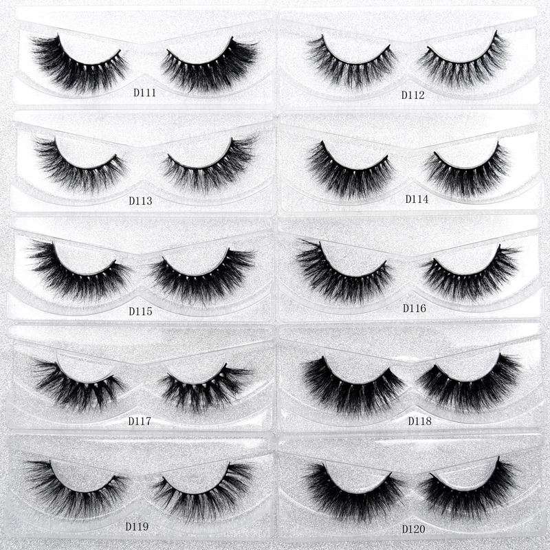 Visofree Mink Lashes Handmade Eyelashes Extension 3D Real Mink Make Up False Eyelashes Thick False Eyelashes Mink Eyelashes D108