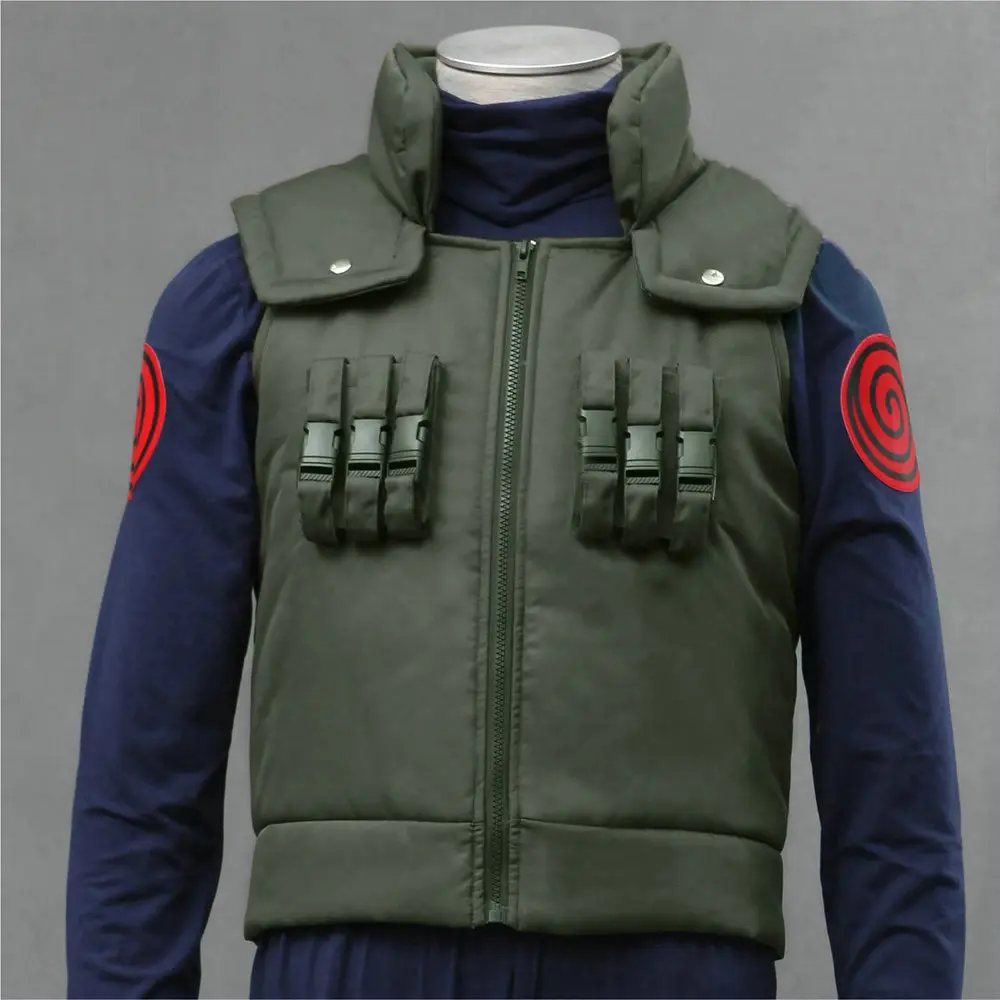 Hatake Kakashi Vest Cosplay Adult size Kids size Halloween Suit Hot Anime Uzumaki Costume Hatake Kakashi Vest