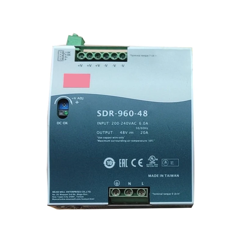 

Gold Seller MW SDR-960-48 Switching power supplies 48V20A New Original Warehouse Stock plc programming controller