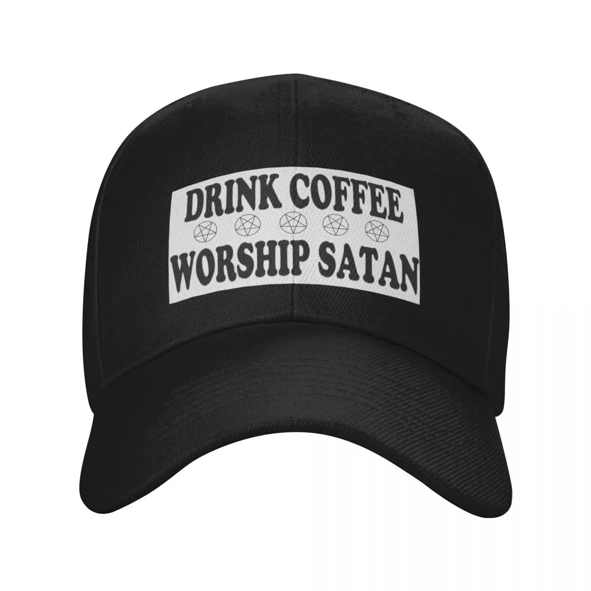 Drink Coffee & Worship Satan Baseball Cap Brand Man cap summer hat Sun Cap cute Sun Hats For Women Men's