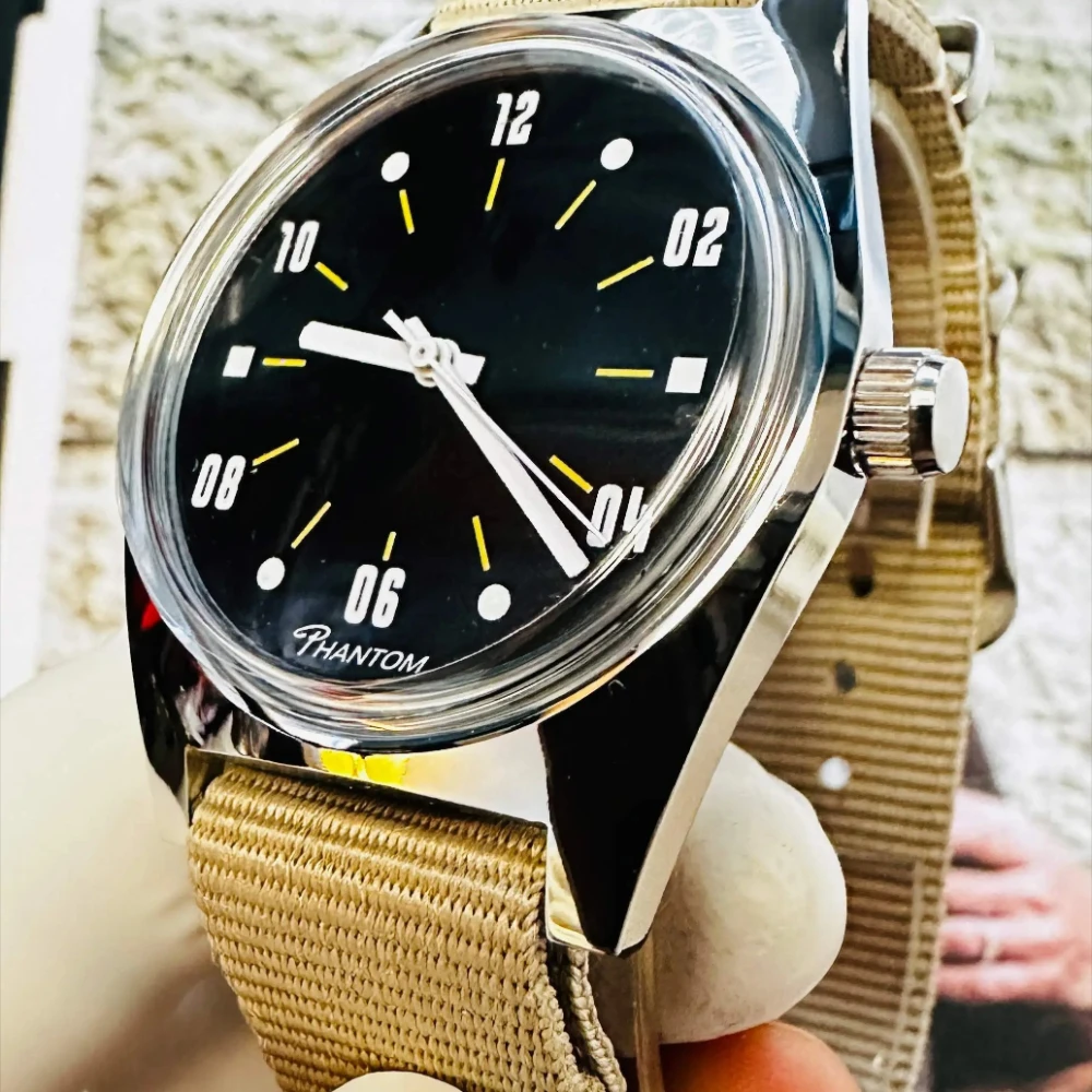 

Мужские механические часы PHANTOM 7120 с ручным заводом, 36 мм — ретро-часы для деловых людей и пар