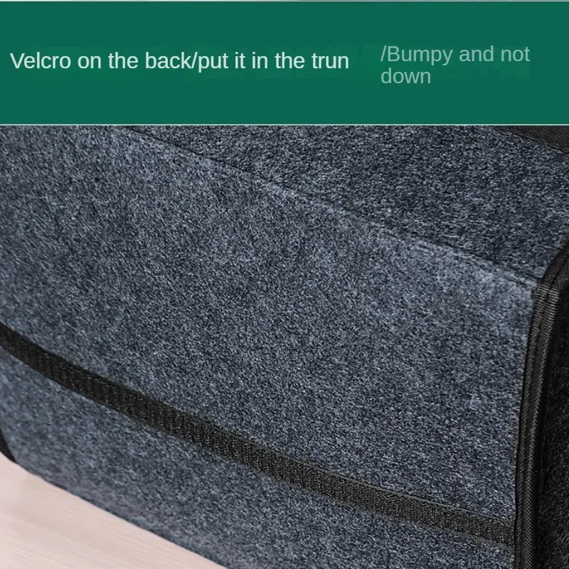 Holder Box Seat Back Tool Bag Folding Auto Rear Storage Pouch Soft Felt Car Organizer Stylish Trunk Storage Bags