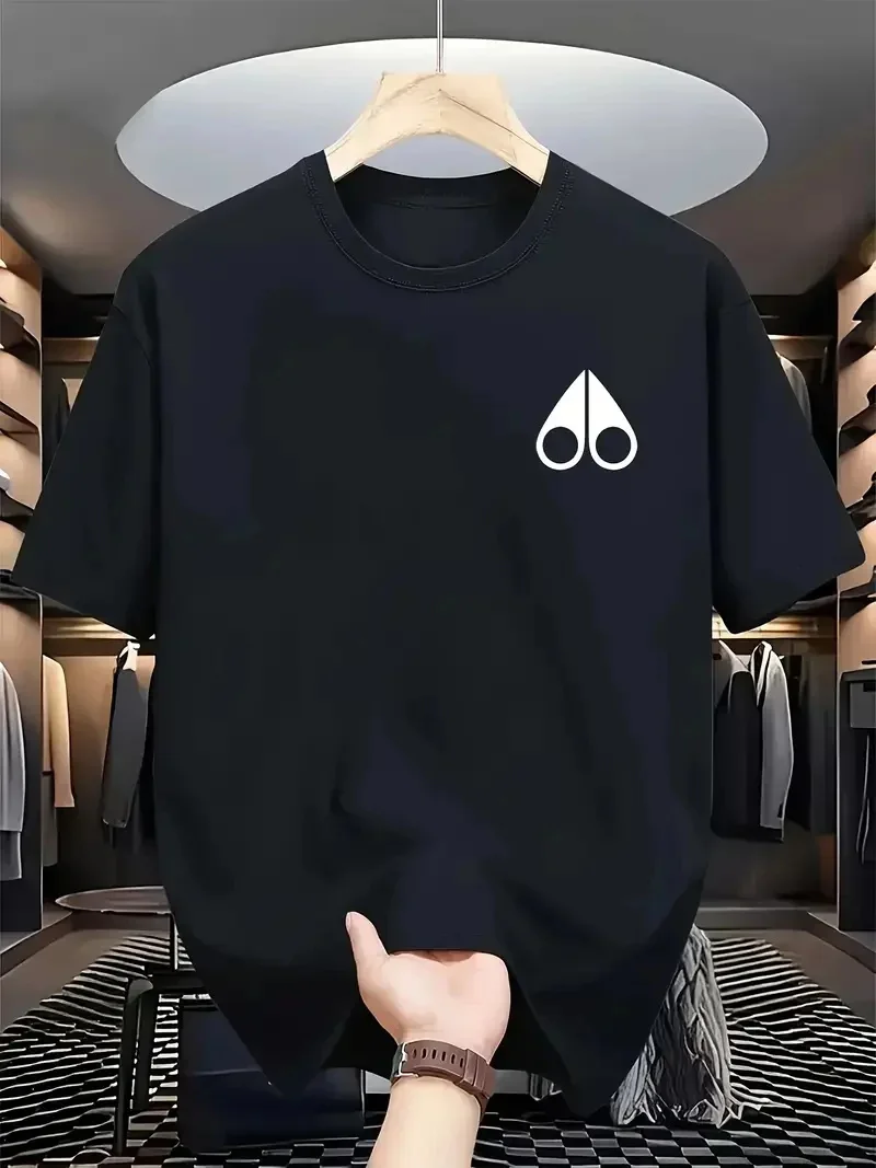 قمصان رجالية قصيرة الأكمام، رياضية وفضفاضة مناسبة للرجال الذين يرتدون قمصانًا كبيرة الحجم سريعة الجفاف وقابلة للتنفس