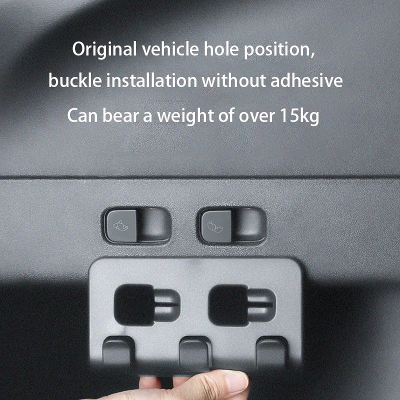 Trunk Button Buckle Hook for Tesla Model Y Rear Trunk Hook Storage Hanging Parts Non Destructive Installation Car Accessories