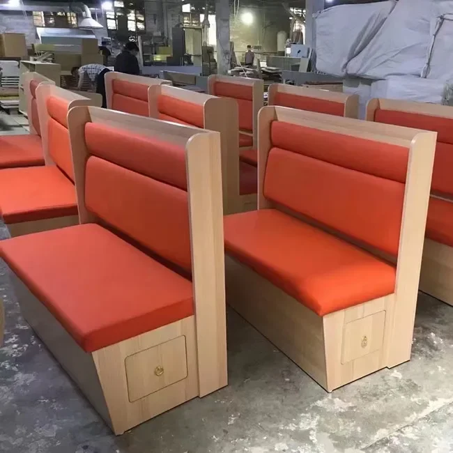 Manufacturer Commercial Furniture Fast Food Restaurant Cafe Restaurant Sofa Seating Booth