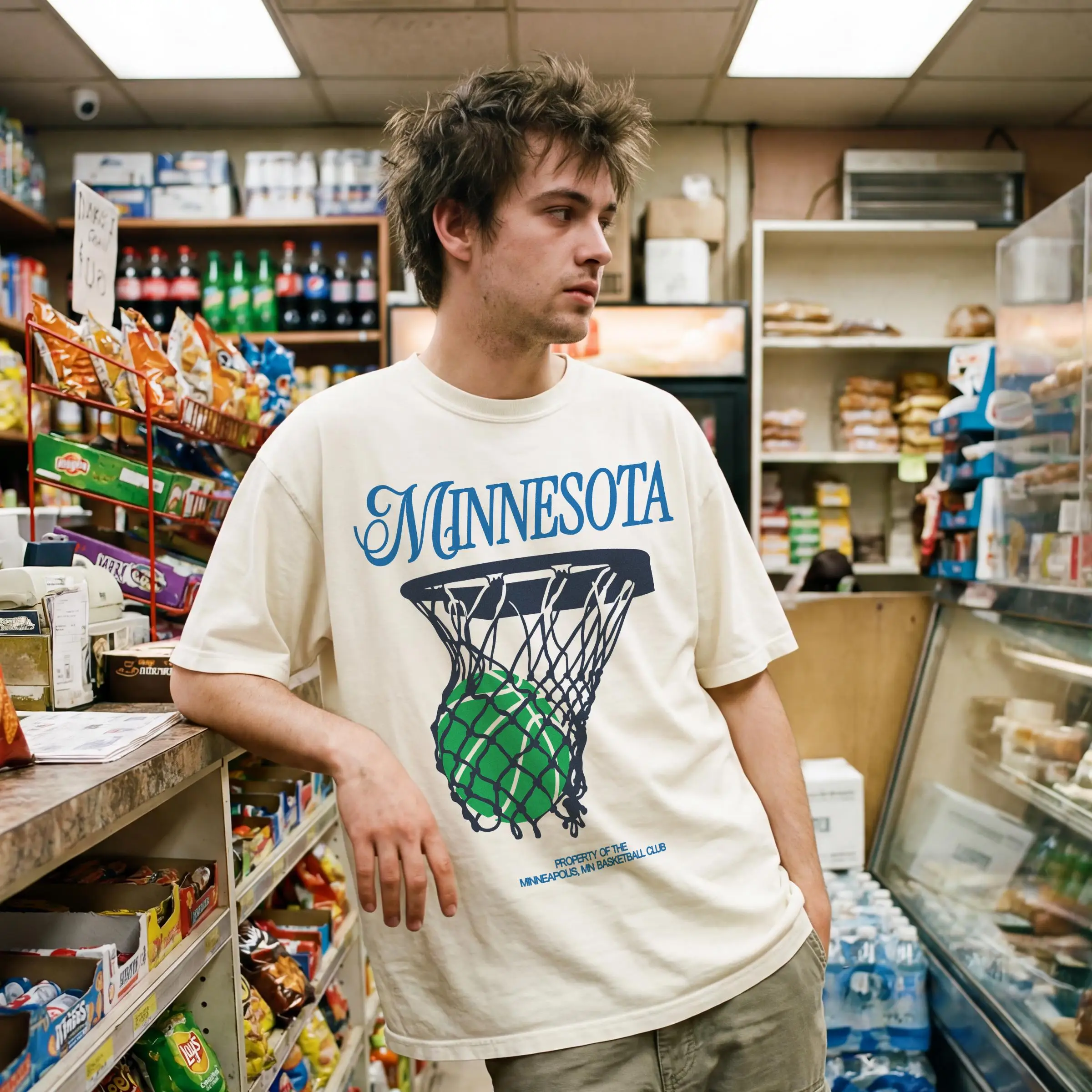 Minnesota Basketball T-Shirt, Vintage Bball Streetwear Graphic Tee