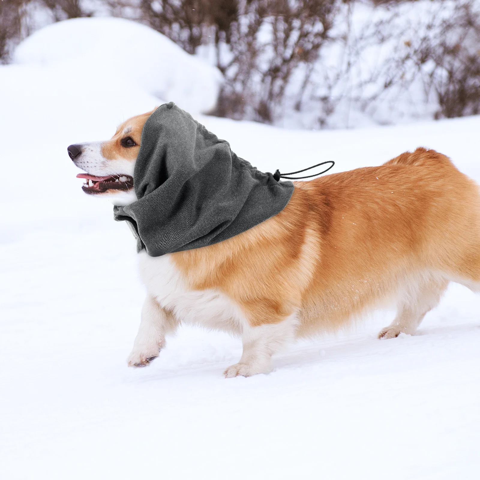 

Dog Snood Adjustable Large Winter Dog Ear Warmer Soft Pet Snood Calming Hood Ear Wrap Cover Hat Winter Cover Hoodie