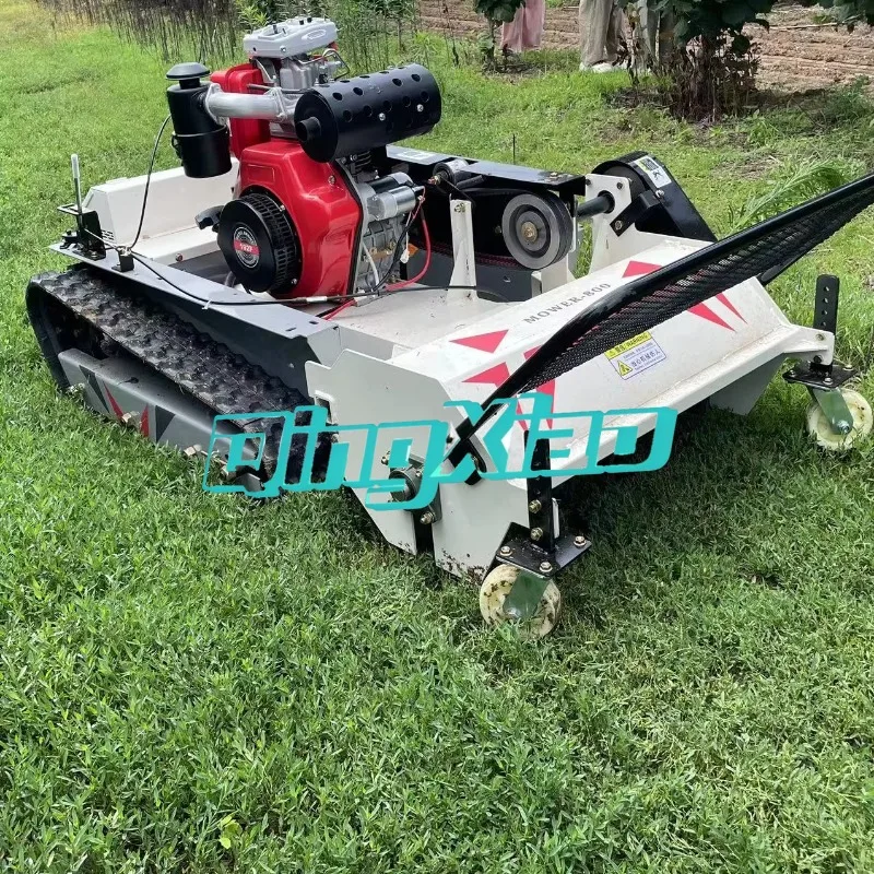 Self propelled Intelligent Remote Control Lawn Mower 800mm Cutting Width Heavy Duty Blade Garden Grass Cutter High Efficiency CE