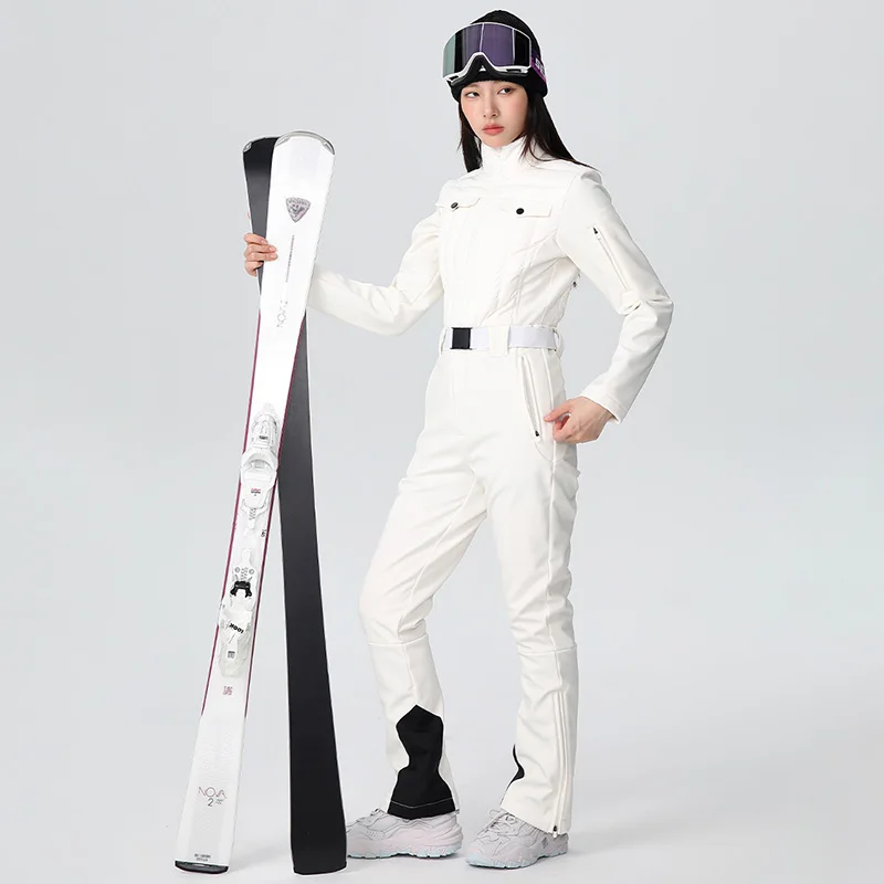 

Windproof Waterproof Women‘s Solid Slim Fit Ski Suit Winter Warm Outdoor Snowboard Sports Breathable Durable Clothing Skiing Set