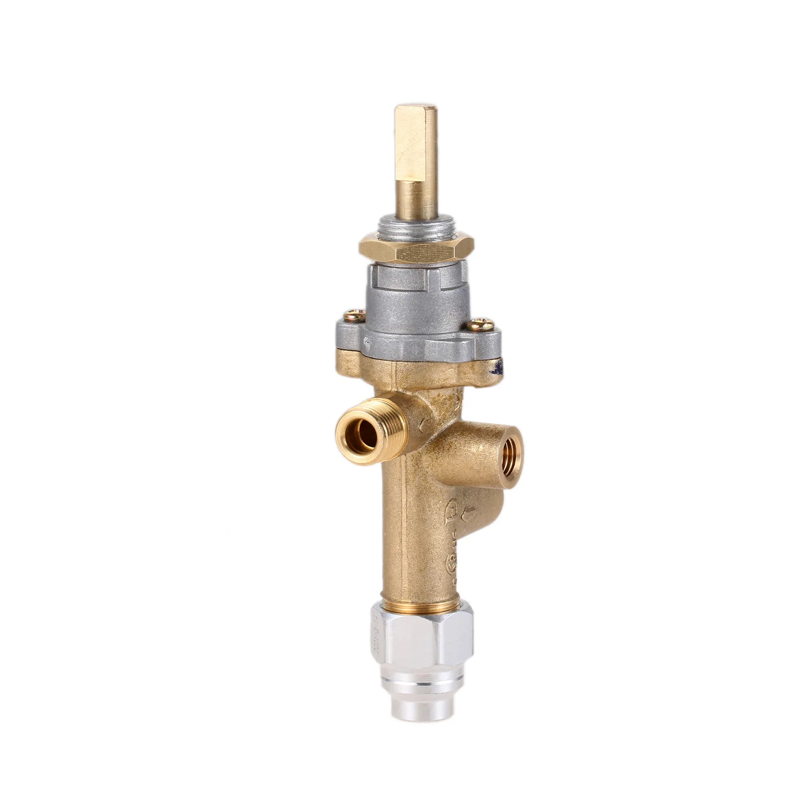 Safety Brass Patio Heater Room Space Heater Main Control Valve with Pilot Port Fit for Low Pressure Gas Patio Burner Connection